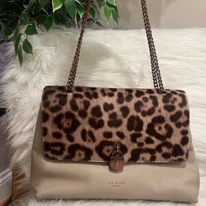 Ted Baker Cliarra Leather Padlock Shoulder Bag